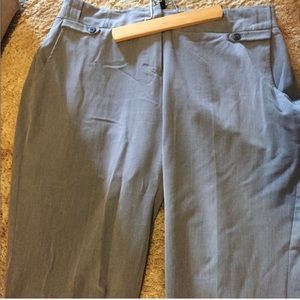 Gray Boot Cut Dress Slacks